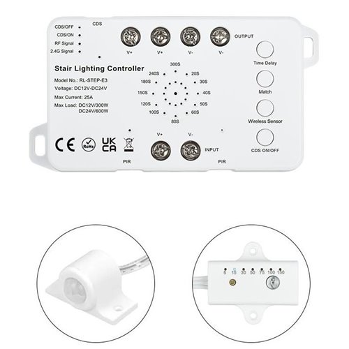 Sterownik schodowy LED Mono Mi-Light z czujnikami
