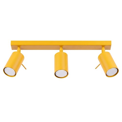 Kinkiet listwa z reflektorami Ring 3xGU10 żółty