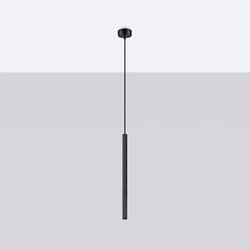 Lampa wisząca cienka tuba Arche 1xG9 czarna