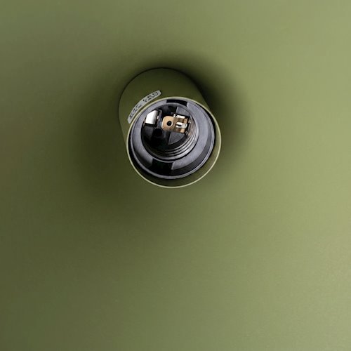 Lampa wisząca stożkowy klosz Nox 25cm 1xE27 zielona oliwka