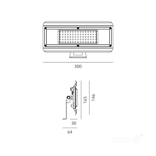 Lampa przemysłowa LED 4w1 Luxo 100W 10800lm 4000K