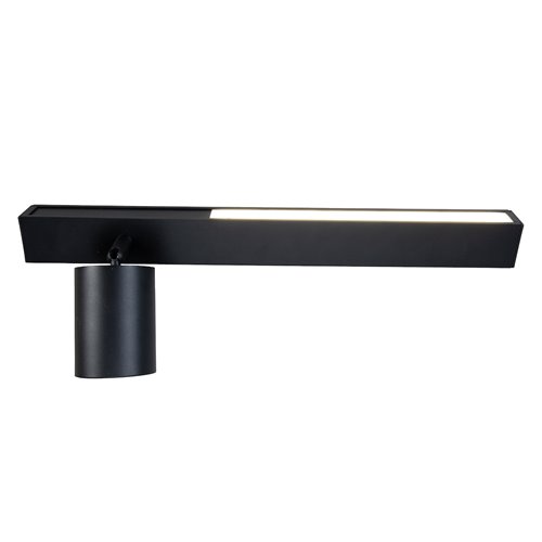 Kinkiet liniowy LED UP 5W z reflektorem GU10 Front lewy czarny