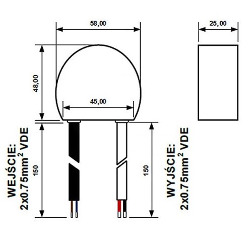 Zasilacz LED dopuszkowy 24V 20W 0.83A IP66