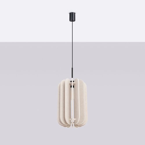 Lampa wisząca filcowa Mula 27cm 1xE27 beżowa