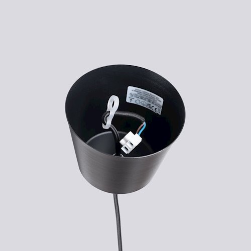 Lampa wisząca klasyczna Bilo 1xE27 czarna