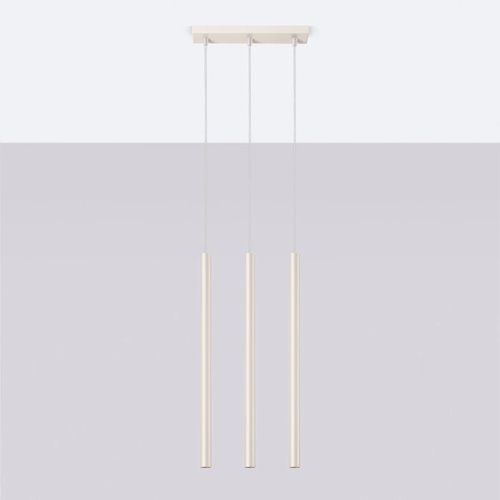 Lampa wisząca potrójna Pastelo 3xG9 listwa beżowa