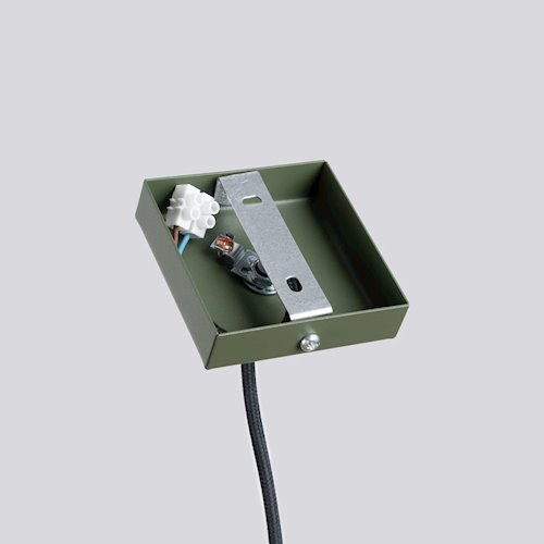 Lampa wisząca pojedyncza tuba Lagos 1xGU10 zielona oliwka