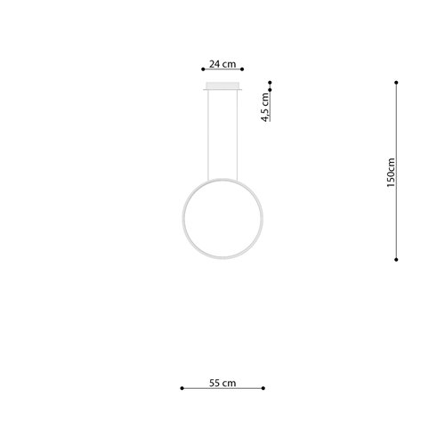 Lampa wisząca RIO 55 złota LED 4000K