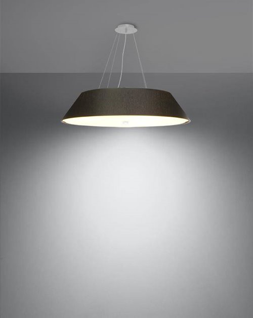 Lampa wisząca okrągła VEGA 70 cm 5xE27 czarna