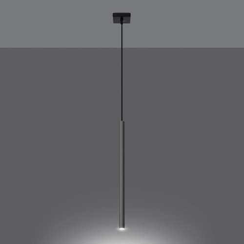 Lampa wisząca długa tuba PASTELO 1xG9 chrom