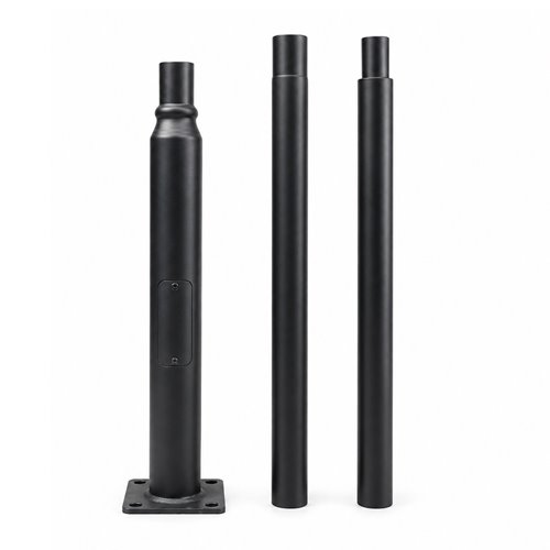 Słup oświetleniowy stalowy fi 60mm 3m czarny