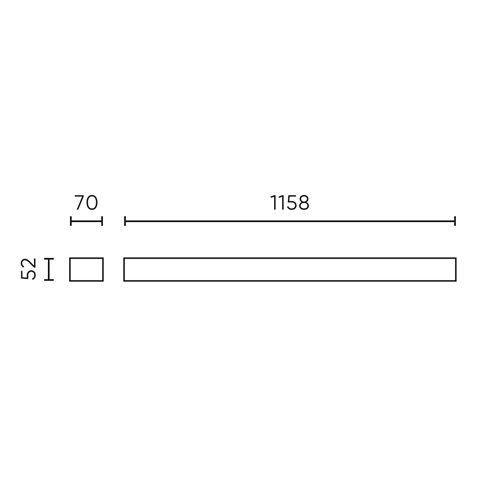 Lampa liniowa 120cm Fusion Dali 40W 5200lm 4000K