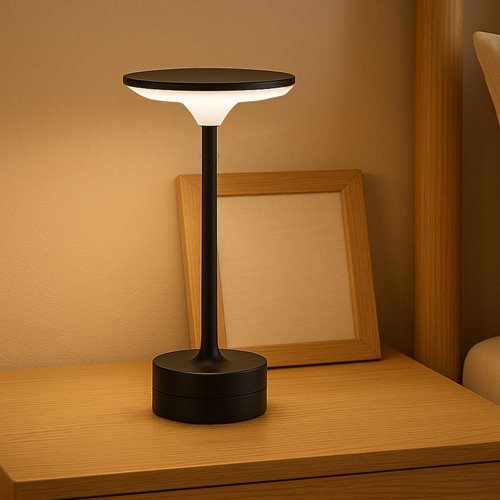 Lampka nocna LED z akumulatorem Tavolo 2,5W czarna
