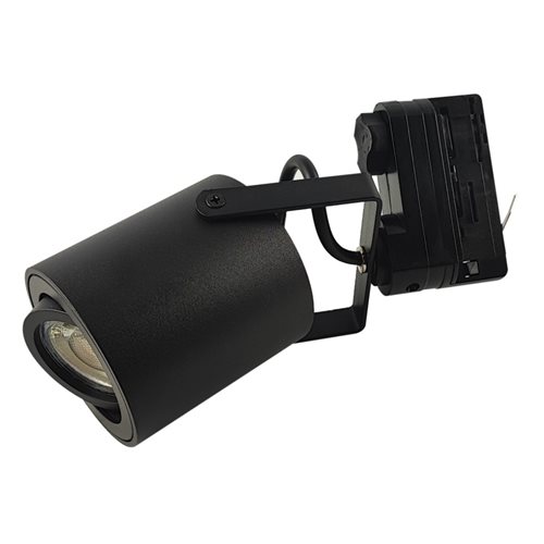 Reflektor szynowy 3-fazowy GU10 80x84mm czarny