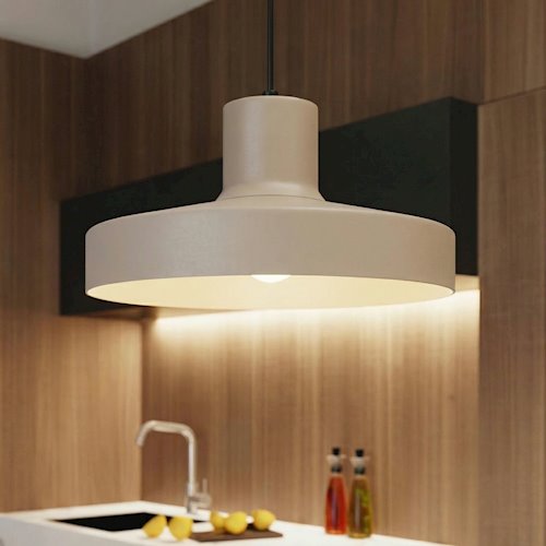 Lampa wisząca klasyczna Bilo 1xE27 taupe