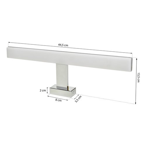 Kinkiet nad lustro LED BAY 44,5cm 10W 4000K Chrom