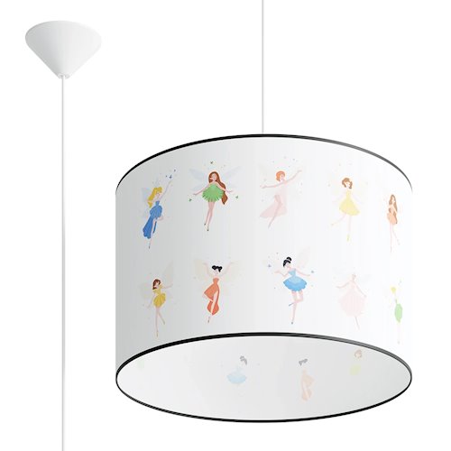 Lampa wisząca dziecięca Fairy 40 1xE27 wielokolorowa