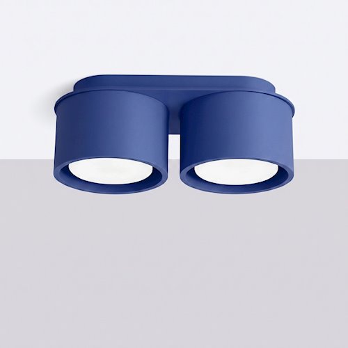 Lampa sufitowa podwójna tuba Modo 2xGx53 ultramarynowa