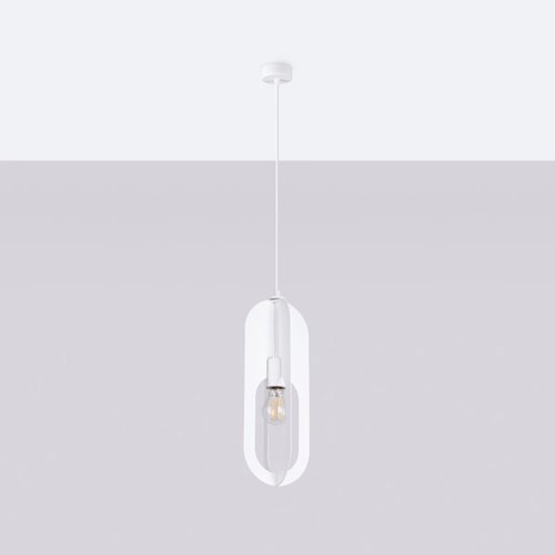Lampa wisząca nowoczesna Nicus 1xE27 biała
