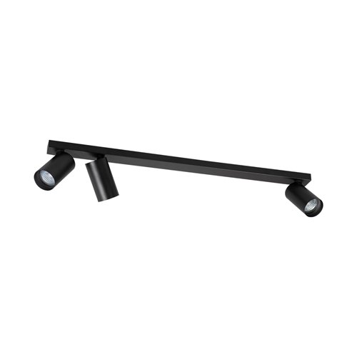Lampa sufitowa z reflektorami Hero GU10 2+1 czarna