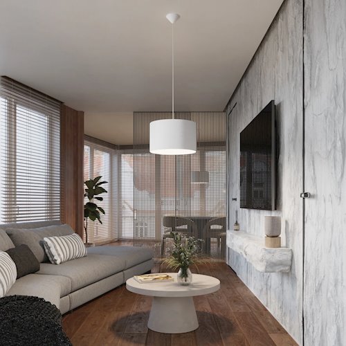 Lampa wisząca minimalistyczna Nova 30cm 1xE27 biała
