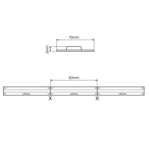 Taśma LED COB 24V PRIME 18W 480 LED Neutralna rolka 30m