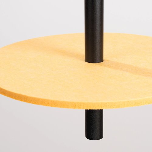 Lampa wisząca filcowa Feltro 1xG9 czarno-żółta