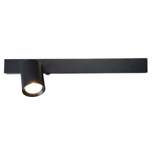 Kinkiet liniowy LED UP 5W z reflektorem GU10 Front lewy czarny