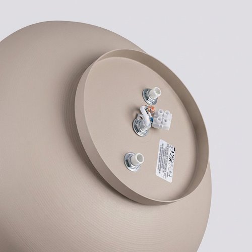 Lampa sufitowa okrągła Omiq 4xE27 taupe