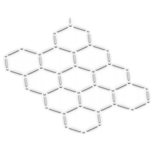 Lampa LED Hexagon 11L CRI90 419x301cm 460W 6500K