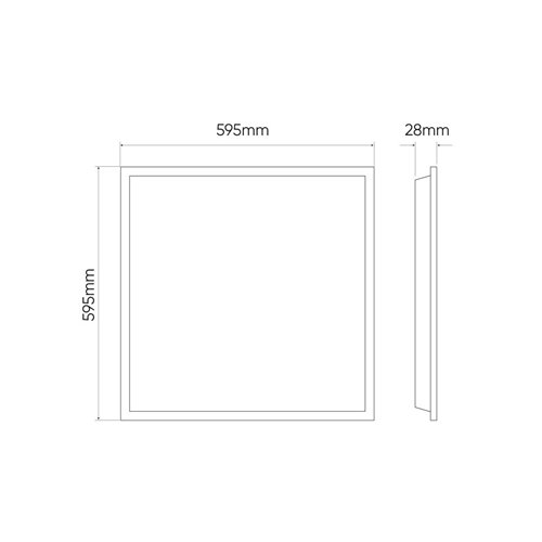 Panel LED 60x6040w