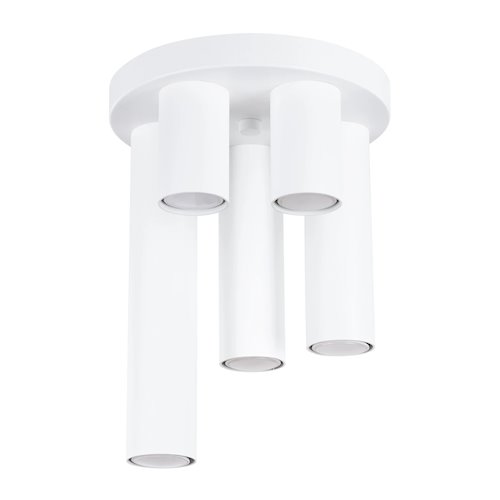 Lampa sufitowa tuby Lagos 5xGU10 okrągła biała