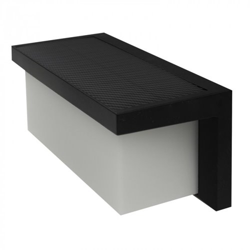 Lampa solarna elewacyjna Magno z czujnikiem czarna