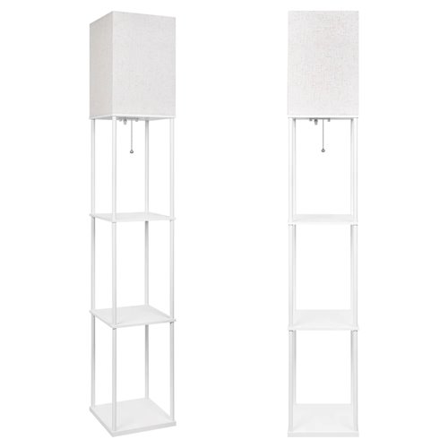 Lampa stojąca Square 1xE27 160cm biała