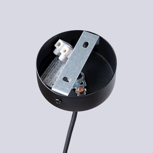 Lampa wisząca pojedyncza Bliss 1xG9 czarna