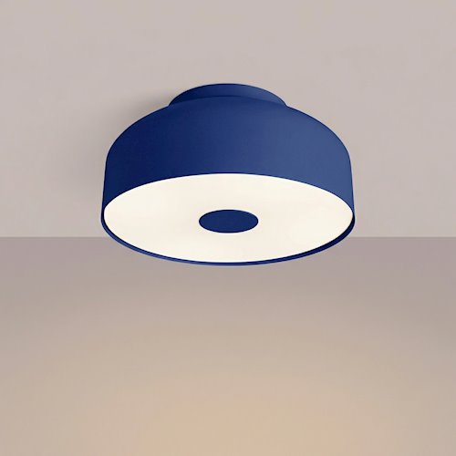 Lampa sufitowa okrągła Omiq 4xE27 ultramarynowa