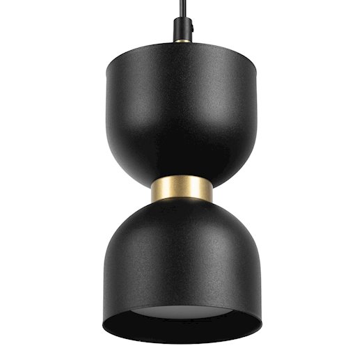 Lampa wisząca klepsydra Kai GX53 czarno-złota