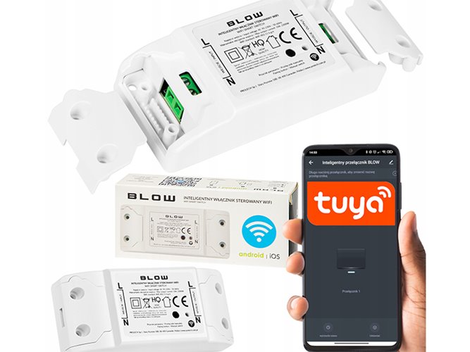 Włącznik światła Wi-Fi 230V 10A Tuya SMART