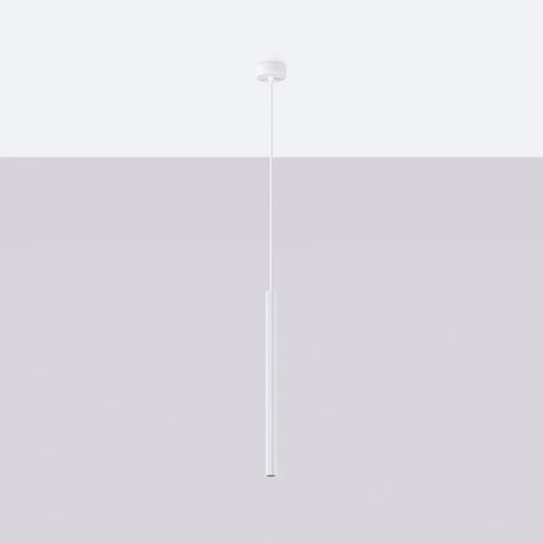 Lampa wisząca cienka tuba Arche 1xG9 biała