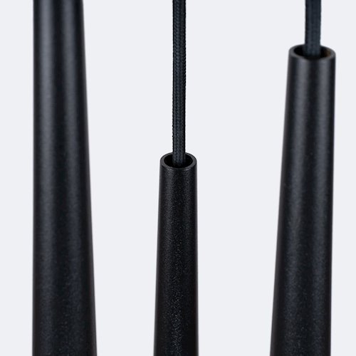 Lampa wisząca potrójna Bliss 3xG9 okrągła czarna