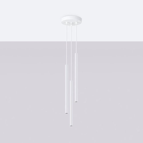 Lampa wisząca potrójna Arche okrągła 3xG9 biała