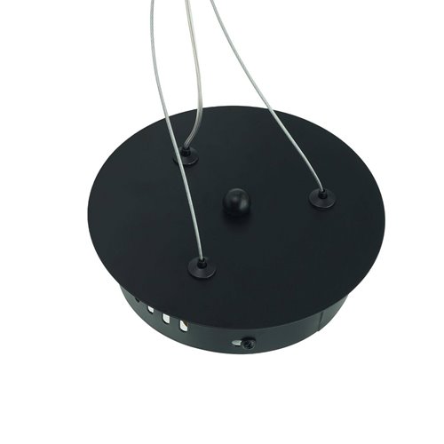 Lampa wisząca czarno-złoty okrąg Miltao 36W