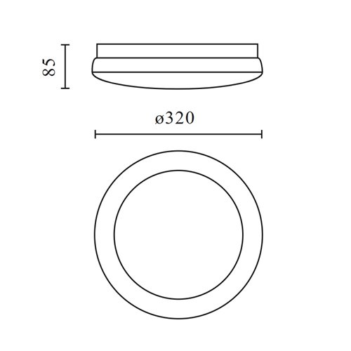 Plafoniera LED IP65 Dali Ledis 16W 1600lm 3CCT