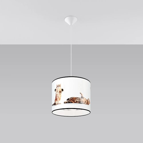 Lampa wisząca dziecięca Kitty 30 1xE27 wielokolorowa