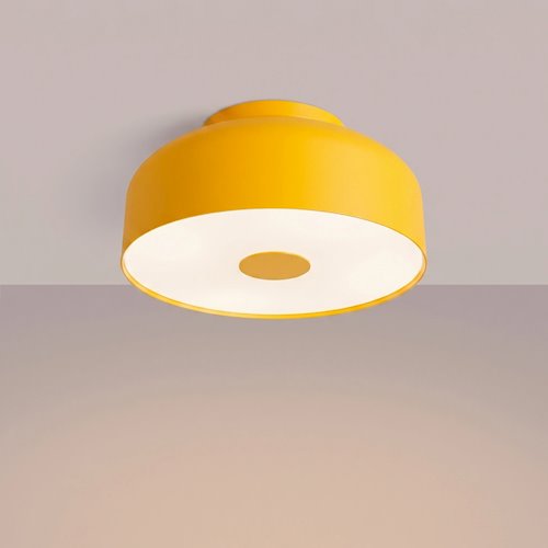 Lampa sufitowa okrągła Omiq 4xE27 żółta