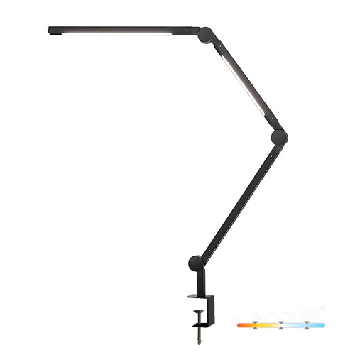 Lampka biurkowa LED Tenuix przykręcana 20W CCT czarna