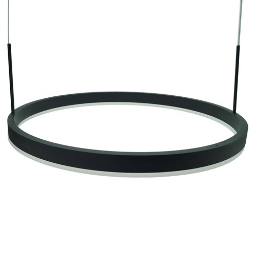 Lampa wiszące okręgi Magnum 102W CCT czarna z pilotem