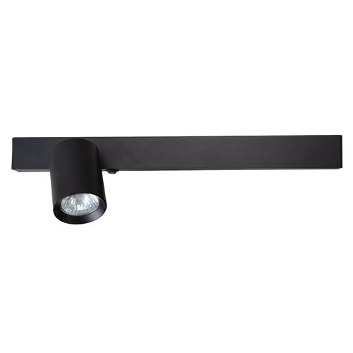 Kinkiet liniowy LED UP 5W z reflektorem GU10 Front lewy czarny