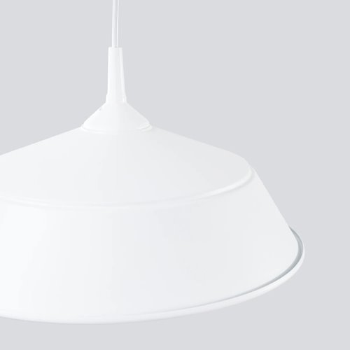 Lampa wisząca z okrągłym kloszem Frika 1xE27 biała