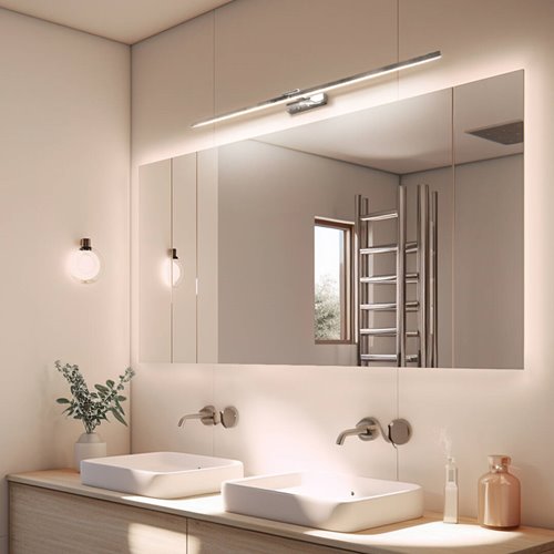 Kinkiet LED nad Lustro Lozano 22W 120cm 4000K chrom